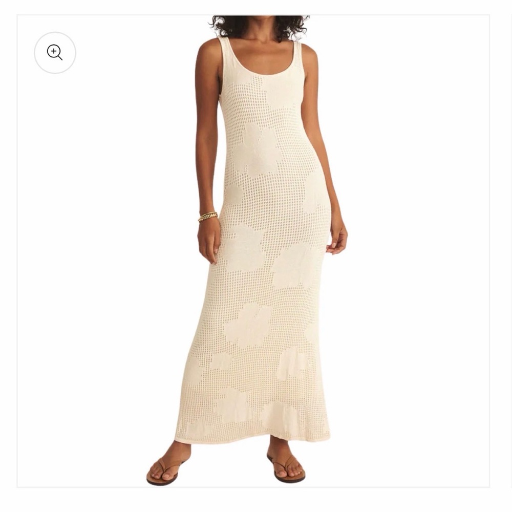 Z Supply Cream Textured Maxi Dress